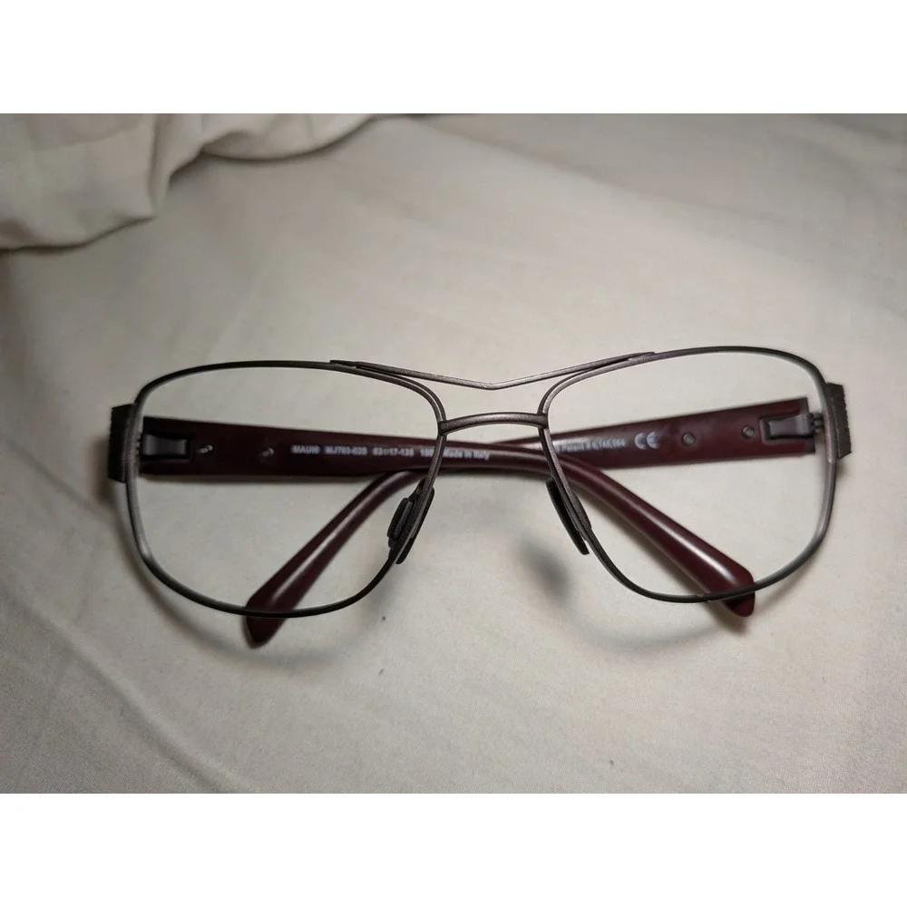 Maui Jim Italy OHIA MJ703-02S 63-17-135 Gray/Brown Men's Sunglasses Frame
